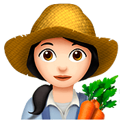 Emoji 👩🏻‍🌾 Contadina: Carnagione Chiara su Apple iOS 10.2.