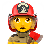 Emoji 👩‍🚒 Pompiere Donna su Apple iOS 10.2.