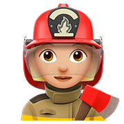 Emoji 👩🏼‍🚒 Pompiere Donna: Carnagione Abbastanza Chiara su Apple iOS 10.2.