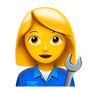 Emoji 👩‍🔧 Meccanico Donna su Apple iOS 10.2.