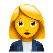 Emoji 👩‍💼 Impiegata su Apple iOS 10.2.