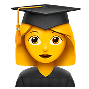 Emoji 👩‍🎓 Studentessa su Apple iOS 10.2.