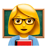 Emoji 👩‍🏫 Professoressa su Apple iOS 10.2.