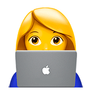 👩‍💻 Emoji Tecnóloga na Apple iOS 10.2.