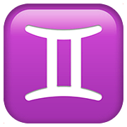 Émoji ♊ Gémeaux sur Apple iOS 10.2.
