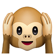 🙉 Emoji Mono Con Los Oídos Tapados en Apple iOS 10.2.