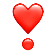 ❣️ Emoji Herz als Ausrufezeichen Apple iOS 10.2.