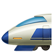 Emoji 🚅 Treno Alta Velocità Punta Arrotondata su Apple iOS 10.2.