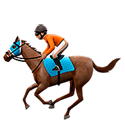 🏇🏽 Emoji Corrida De Cavalos: Pele Morena na Apple iOS 10.2.