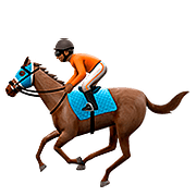 🏇🏾 Emoji Corrida De Cavalos: Pele Morena Escura na Apple iOS 10.2.
