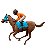 🏇🏿 Emoji Corrida De Cavalos: Pele Escura na Apple iOS 10.2.
