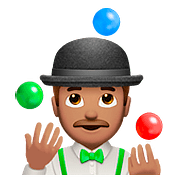 Emoji 🤹🏽 Persona Che Fa Giocoleria: Carnagione Olivastra su Apple iOS 10.2.