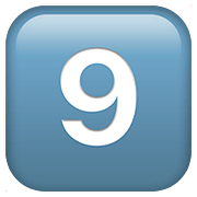 Emoji 9️⃣ Tasto: 9 su Apple iOS 10.2.