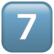 Emoji 7️⃣ Tasto: 7 su Apple iOS 10.2.