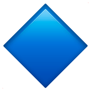 🔷 Emoji Rombo Azul Grande en Apple iOS 10.2.