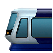 Emoji 🚈 Metrotranvia su Apple iOS 10.2.