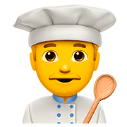 Émoji 👨‍🍳 Cuisinier sur Apple iOS 10.2.