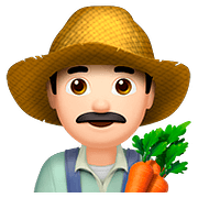 Emoji 👨🏻‍🌾 Contadino: Carnagione Chiara su Apple iOS 10.2.