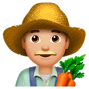 Emoji 👨🏼‍🌾 Contadino: Carnagione Abbastanza Chiara su Apple iOS 10.2.