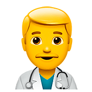 👨‍⚕️ Emoji Homem Profissional Da Saúde na Apple iOS 10.2.