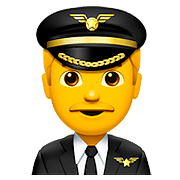Emoji 👨‍✈️ Pilota Uomo su Apple iOS 10.2.