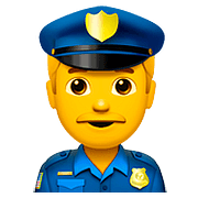 👮‍♂️ Emoji Policial Homem na Apple iOS 10.2.