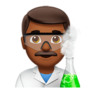 Emoji 👨🏾‍🔬 Scienziato: Carnagione Abbastanza Scura su Apple iOS 10.2.