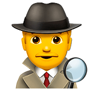 🕵️‍♂️ Emoji Detective Hombre en Apple iOS 10.2.