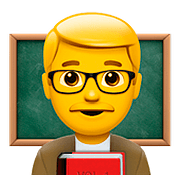 Émoji 👨‍🏫 Enseignant sur Apple iOS 10.2.