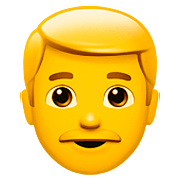 Emoji 👨 Uomo su Apple iOS 10.2.
