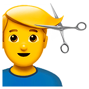 💇‍♂️ Emoji Homem Cortando O Cabelo na Apple iOS 10.2.