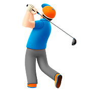 🏌🏻‍♂️ Emoji Hombre Jugando Al Golf: Tono De Piel Claro en Apple iOS 10.2.