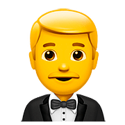 🤵 Emoji Persona Con Esmoquin en Apple iOS 10.2.