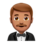 Emoji 🤵🏽 Persona In Smoking: Carnagione Olivastra su Apple iOS 10.2.
