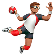 Émoji 🤾🏽‍♂️ Handballeur : Peau Légèrement Mate sur Apple iOS 10.2.