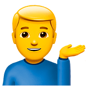 💁‍♂️ Emoji Empleado De Mostrador De Información en Apple iOS 10.2.