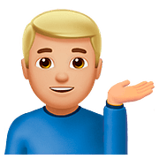 💁🏼‍♂️ Emoji Infoschalter-Mitarbeiter: mittelhelle Hautfarbe Apple iOS 10.2.