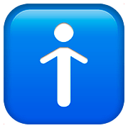 Émoji 🚹 Symbole Toilettes Hommes sur Apple iOS 10.2.