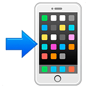 📲 Emoji Mobiltelefon mit Pfeil Apple iOS 10.2.