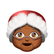 Émoji 🤶🏾 Mère Noël : Peau Mate sur Apple iOS 10.2.