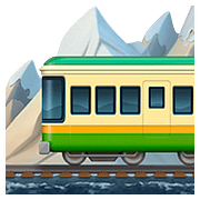 🚞 Emoji Estrada De Ferro Na Montanha na Apple iOS 10.2.