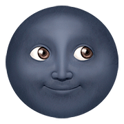 Emoji 🌚 Faccina Luna Nuova su Apple iOS 10.2.