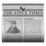 Émoji 📰 Journal sur Apple iOS 10.2.