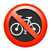 Emoji 🚳 Segnale Di Divieto Di Transito Delle Biciclette su Apple iOS 10.2.