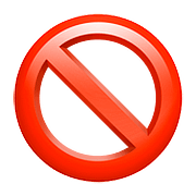 Émoji 🚫 Symbole D’interdiction sur Apple iOS 10.2.