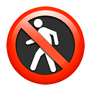 🚷 Emoji Proibida A Passagem De Pedestres na Apple iOS 10.2.