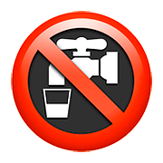 Emoji 🚱 Simbolo Di Acqua Non Potabile su Apple iOS 10.2.