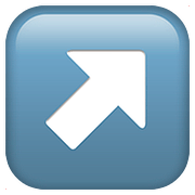 Emoji ↗️ Freccia Rivolta Verso Destra Che Punta In Alto su Apple iOS 10.2.