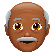 👴🏾 Emoji Homem Idoso: Pele Morena Escura na Apple iOS 10.2.