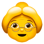 Emoji 👵 Donna Anziana su Apple iOS 10.2.